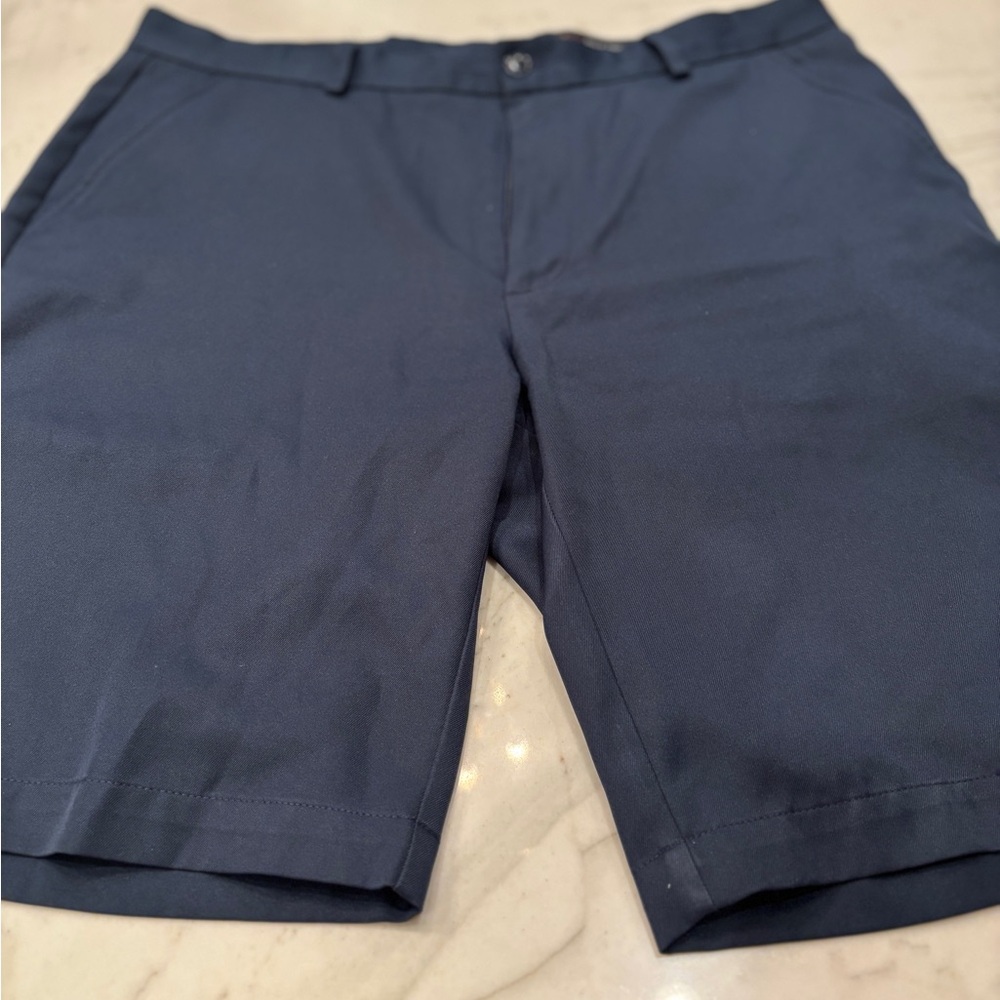 Greg Norman Collection Navy Flat Front Shorts